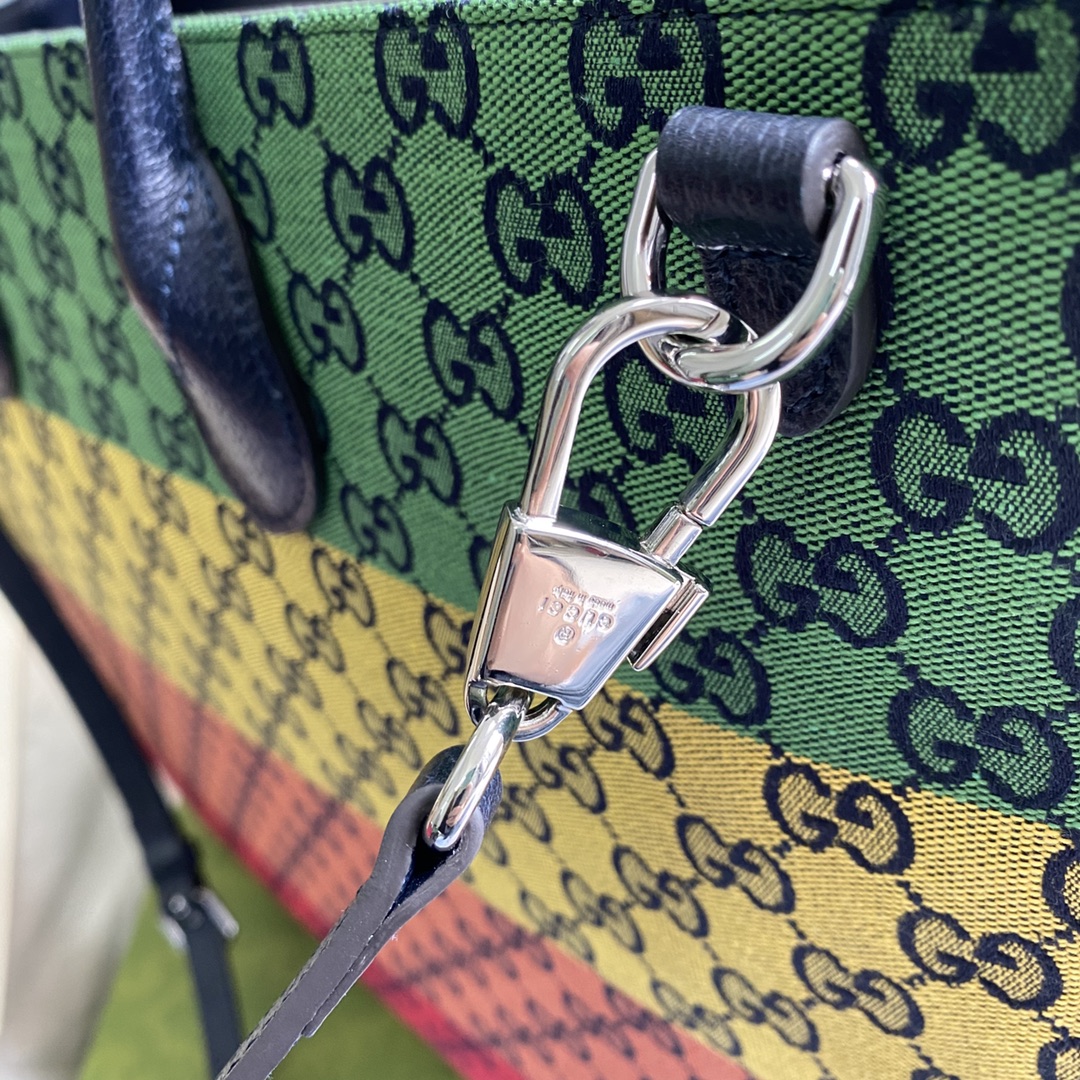 Gucci GG Large Tote Bag Multicolour Shoulder Bag 659980 